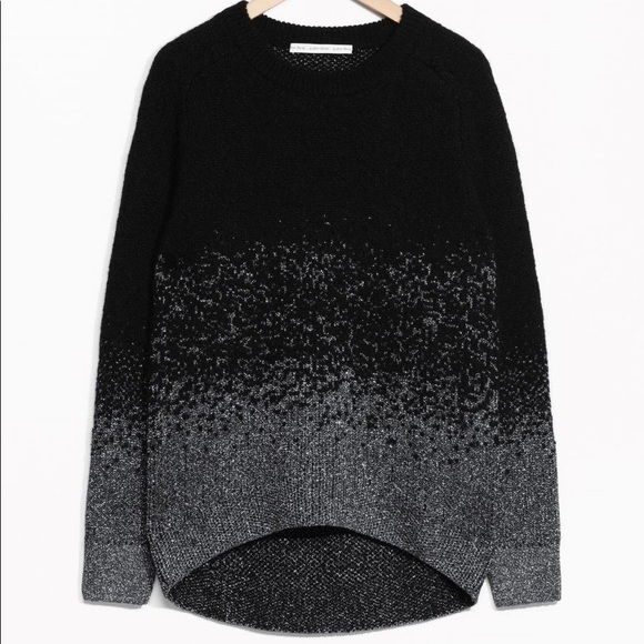 & Other Stories Sweaters - & Other Stories Black/Silver Metallic Mohair Sweater